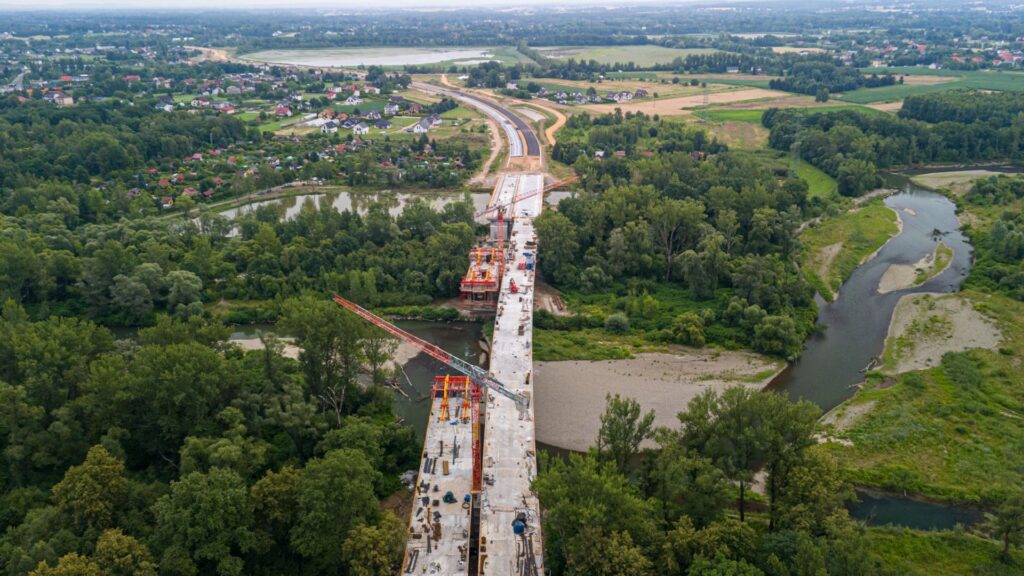 Budowa mostu na rzece Sole w Oświęcimiu