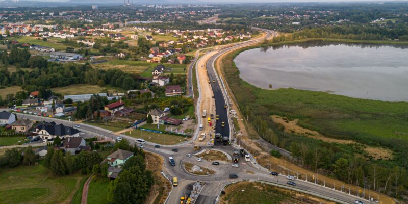 Niesamowite ujęcia z budowy obwodnicy Oświęcimia: Nowa droga, nowe możliwości