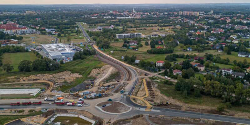 Budimex wydłuża prace na drodze krajowej 44 w Oświęcimiu