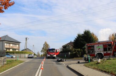 Zderzenie motocyklistów w Polance Wielkiej – dwie osoby trafiły do szpitala