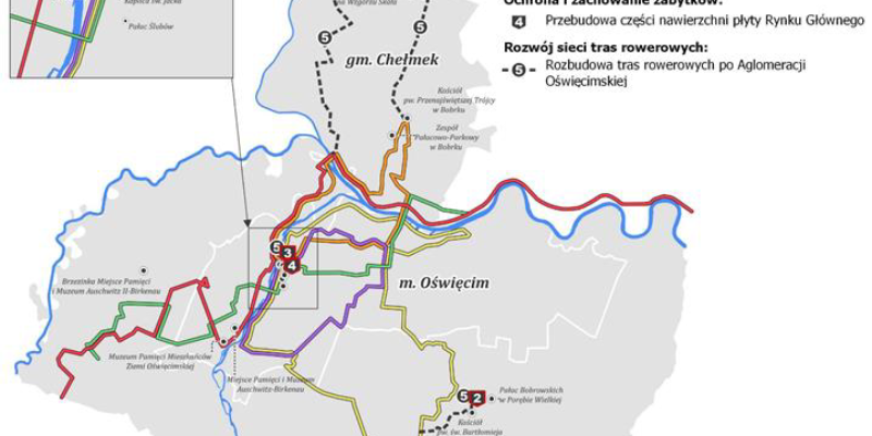ścieżki rowerowe Aglomeracja Oświęcimska